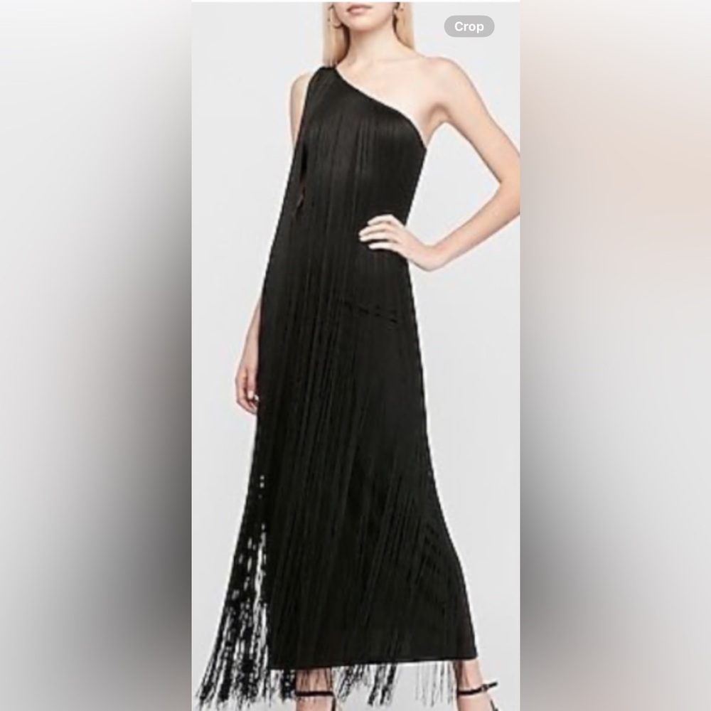 Express
X Karla One Shoulder Fringe Maxi Dress